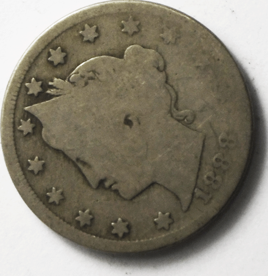 1888 5c V Liberty Nickel Five Cents Rare US Philadelphia