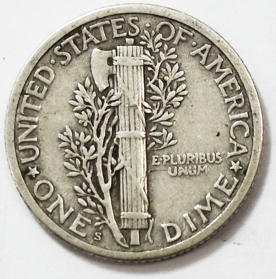 1926 S 10c Mercury Silver Dime Rare Ten Cents San Francisco