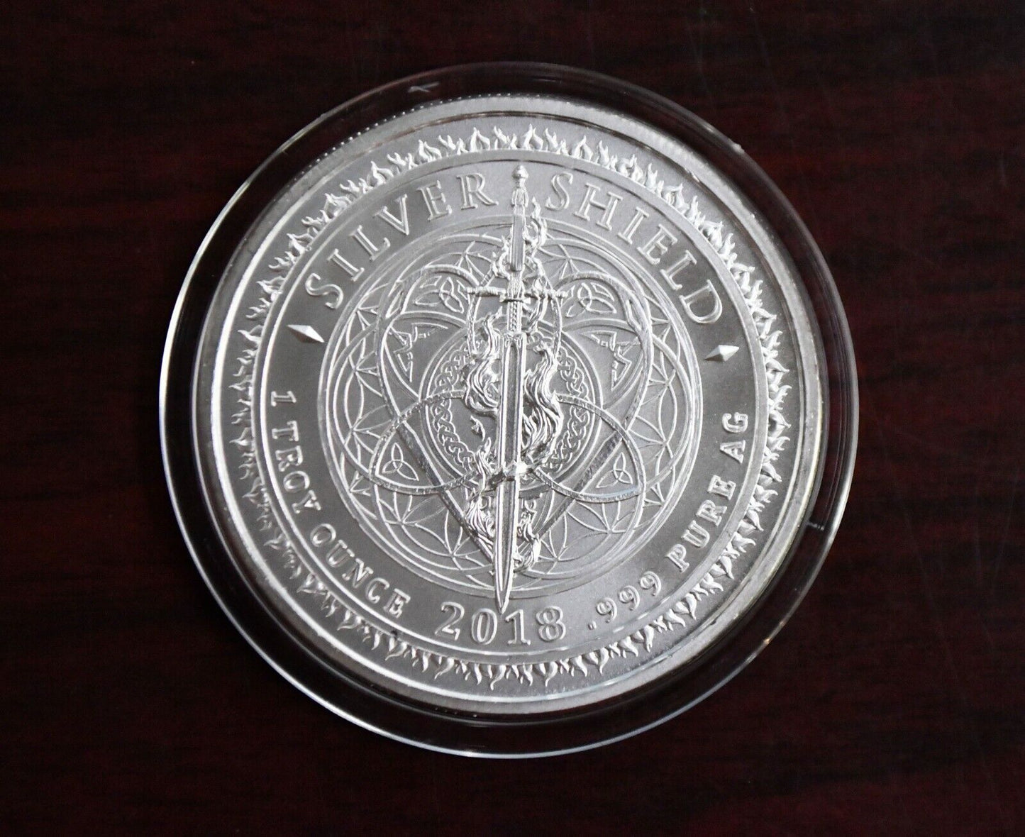 2018 Silver Shield .999 Fine Silver 1 oz. "Bull" Round