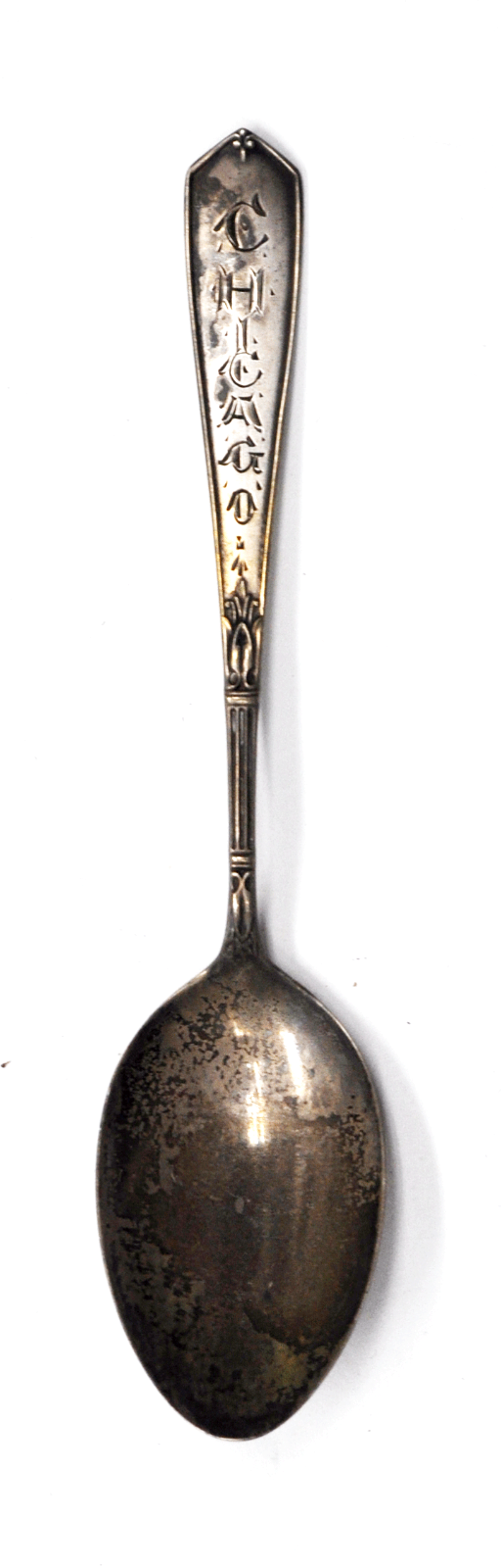 Sterling Silver Weidlich Chicago Souvenir Teaspoon Spoon 5-1/4"