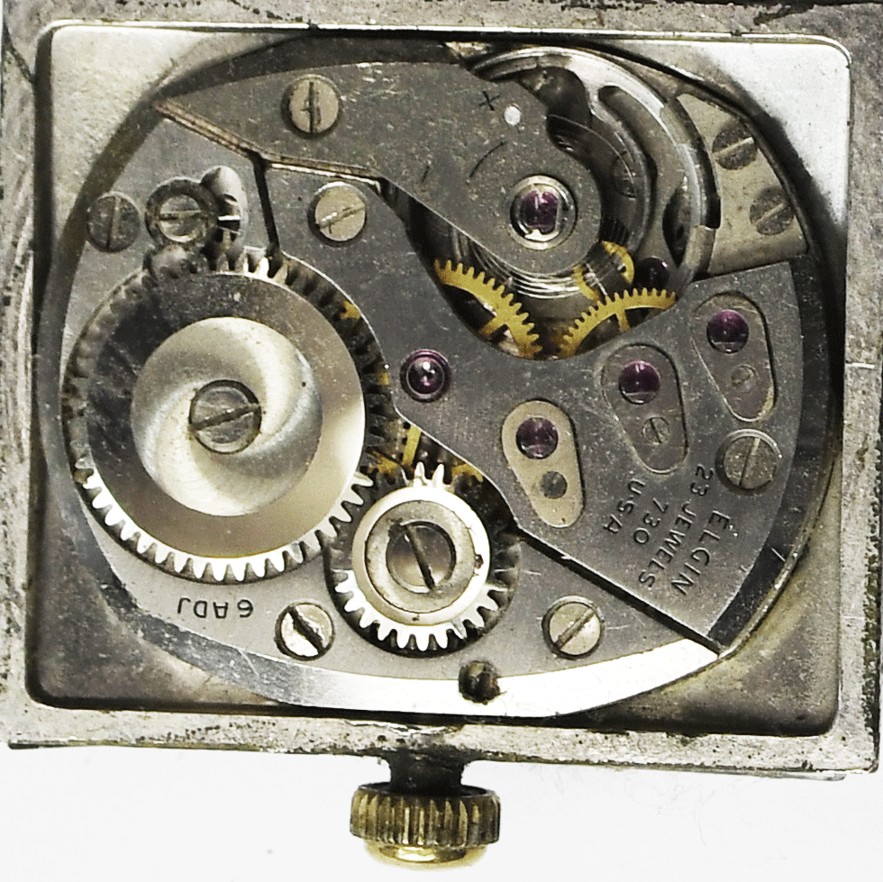 Lord Elgin 730 Watch Movement 23J 22mm x 26mm Bezel Crystal Shockmaster