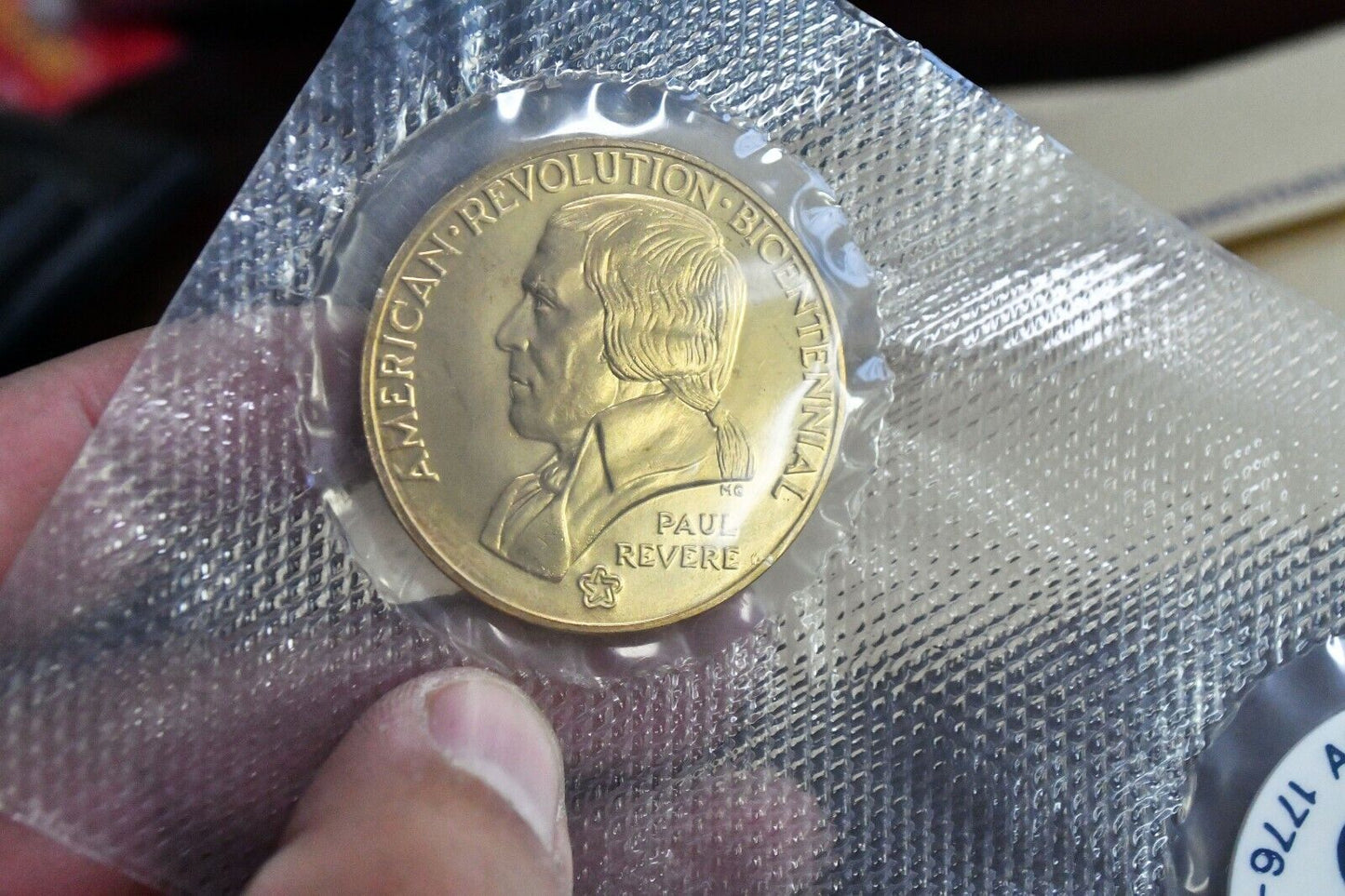 1975 Bicentennial First Day Cover Medal and Stamped Envelope Paul Revere