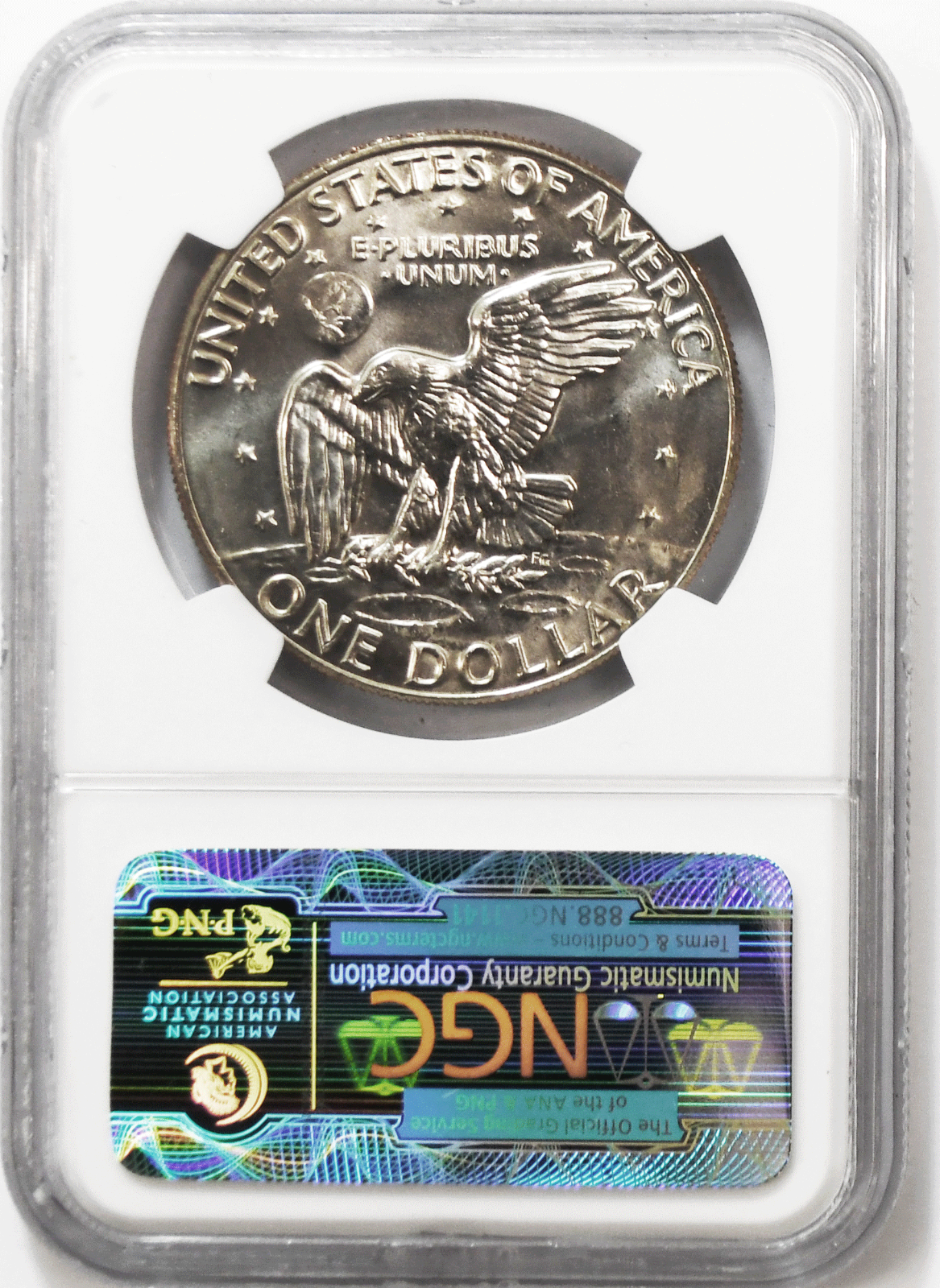 1977 D $1 Eisenhower One Dollar NGC MS66 Big Sky Hoard Littleton Select