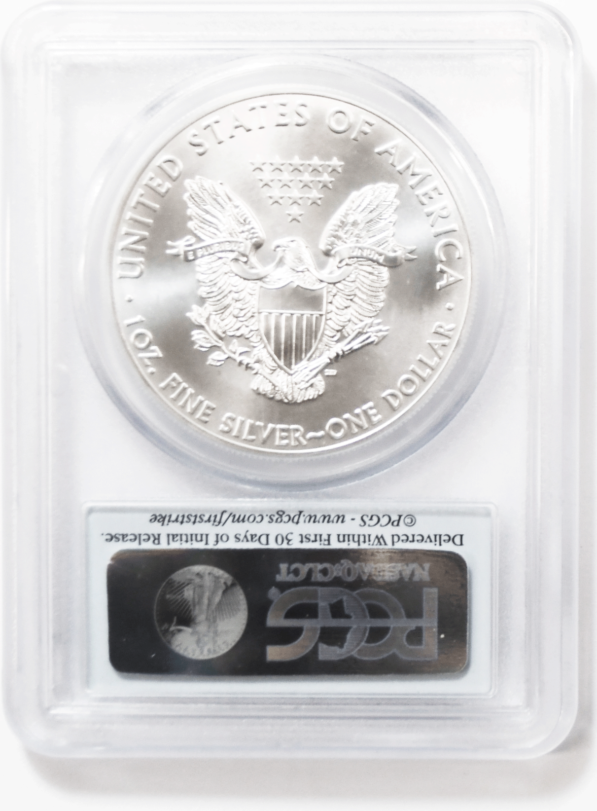 2015 $1 American Silver Eagle Dollar PCGS MS70 First Strike