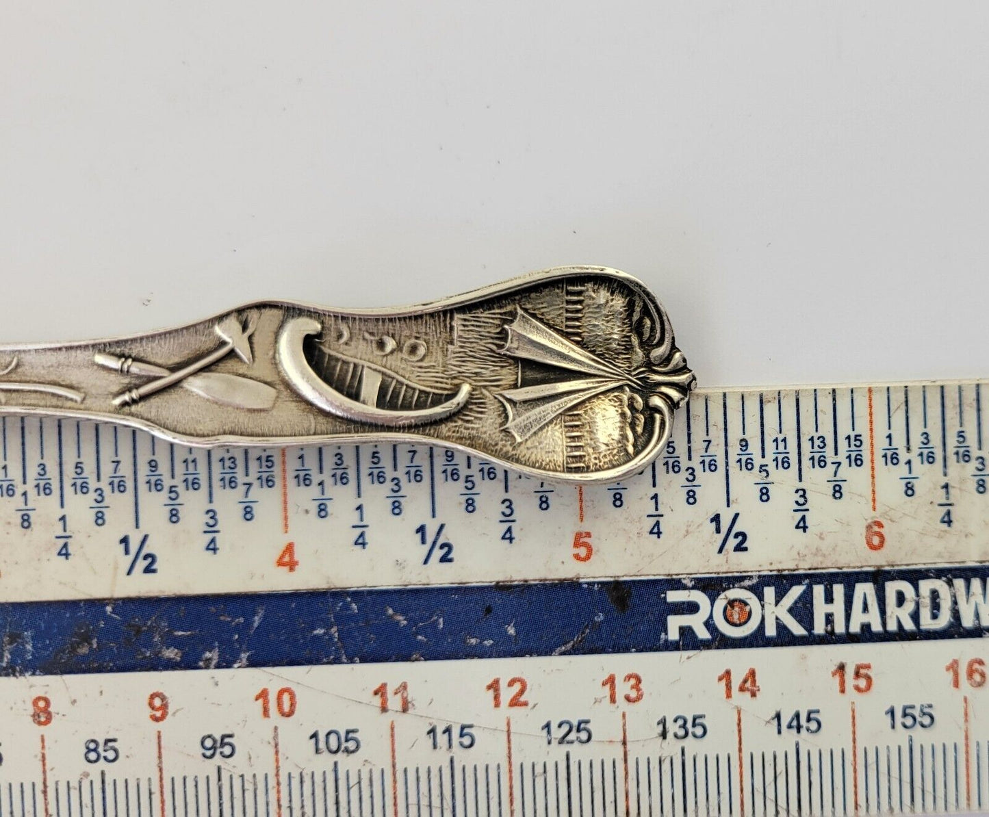 Capital Building Topeka Kansas Sterling 5 3/8" Souvenir Spoon by Mechanics .69oz