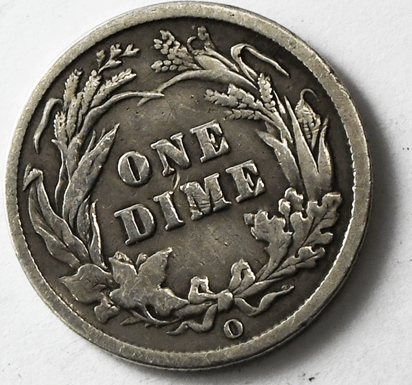 1892 O 10c Barber Silver Dime Ten Cents New Orleans