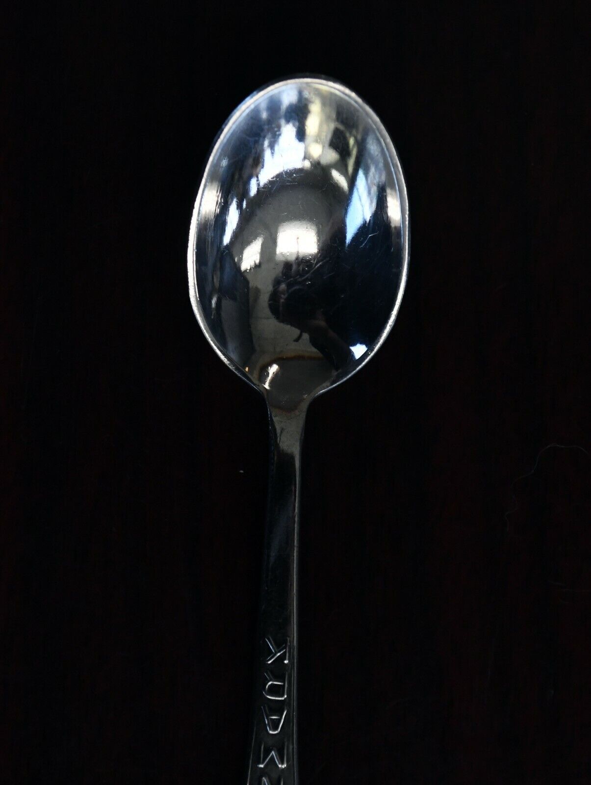 Meka Sterling Enameled Demitasse Souvenir Spoon Danmark Switzerland .37 oz.