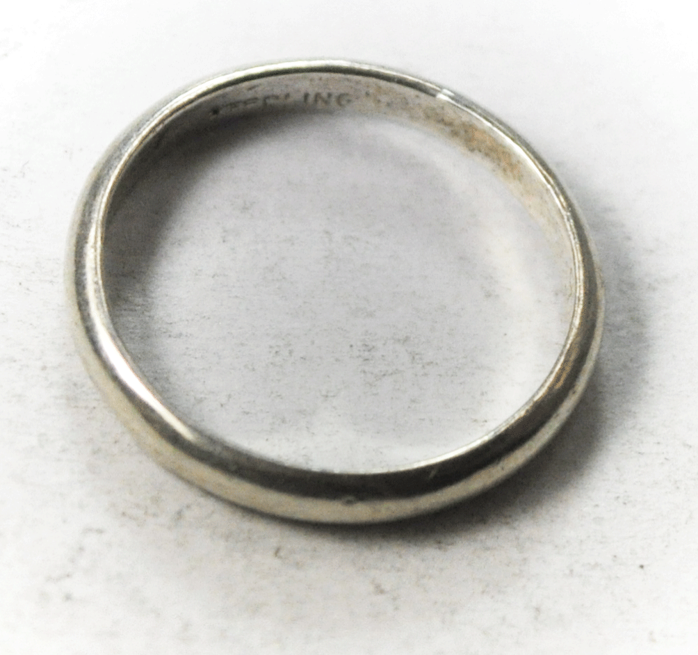 Sterling Silver Shubes Plain Band 2.5mm Ring Size 6