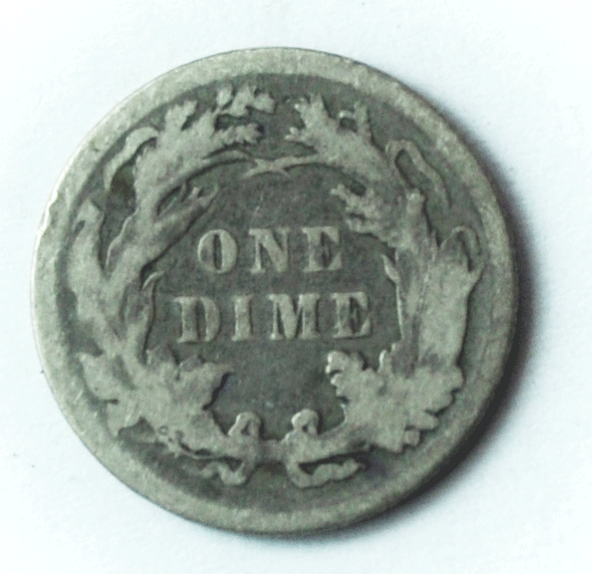 1887 10c Seated Liberty Silver Dime Ten Cents Philadelphia