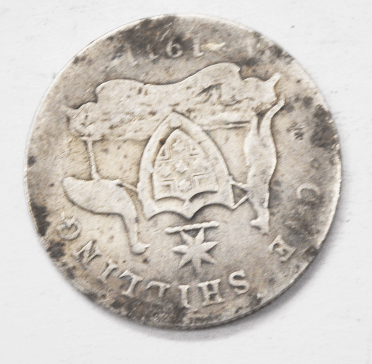 1911 Australia Silver One Shilling Coin KM# 666