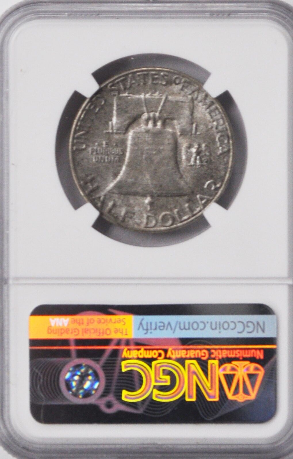 1954 S 50c Franklin Silver Half Dollar NGC MS65 San Francisco Toned Coin