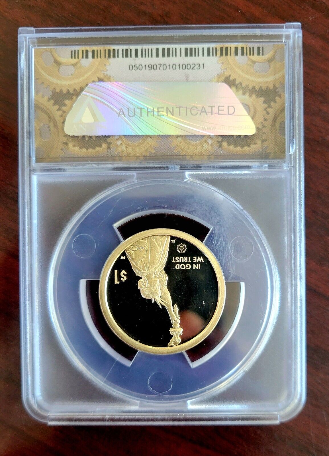 2020 S American Innovation Gerber Scale Connecticut PR70 DCAM ANACS First Strike
