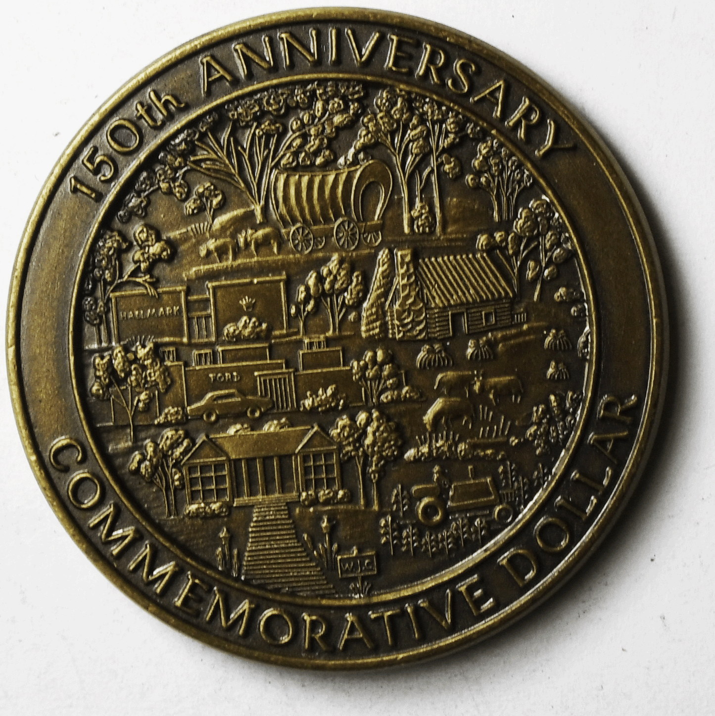 1972 Liberty Clay County Missouri Sesquicentennial Medal 150th 38mm