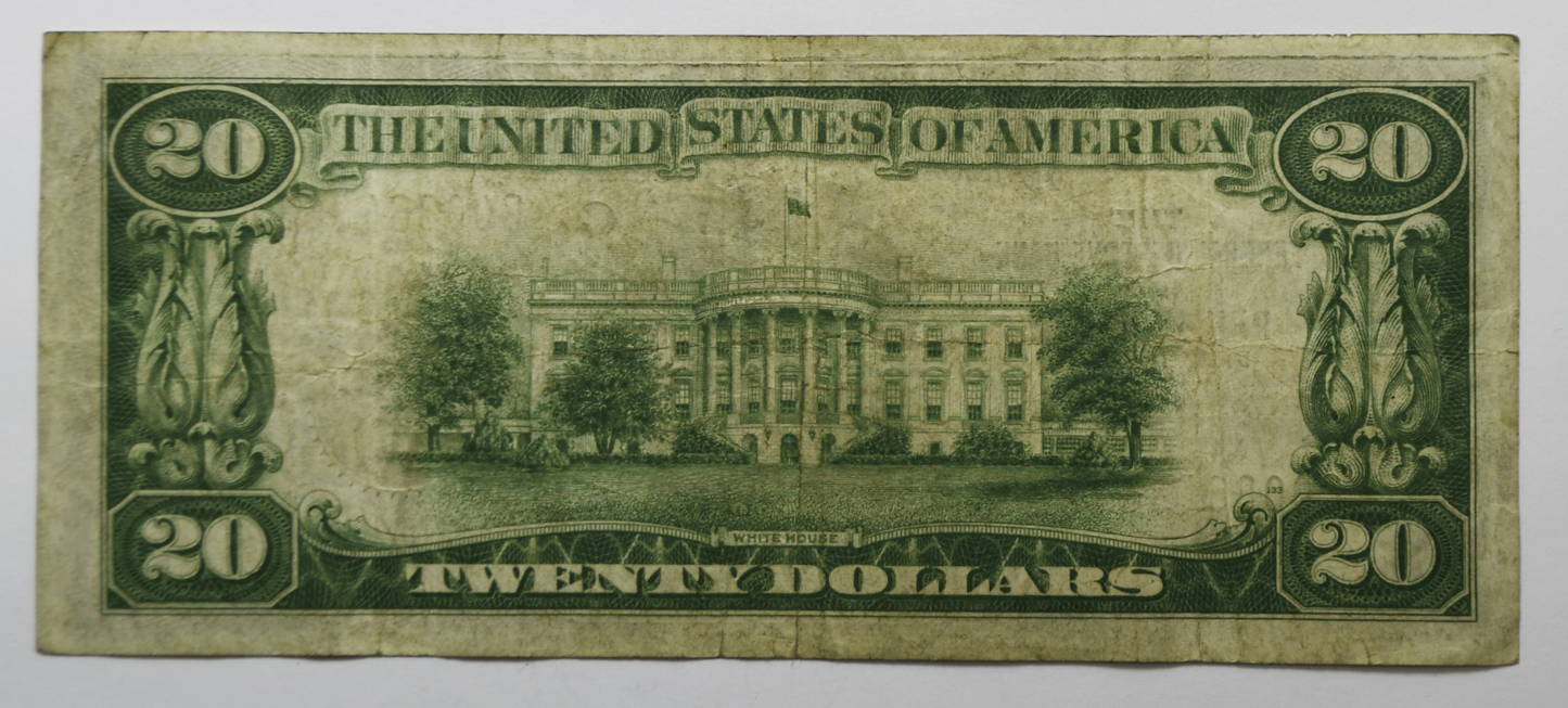 1929 $20 Twenty Dollars FRBN Federal Reserve Bank Note Philadelphia C00864361A