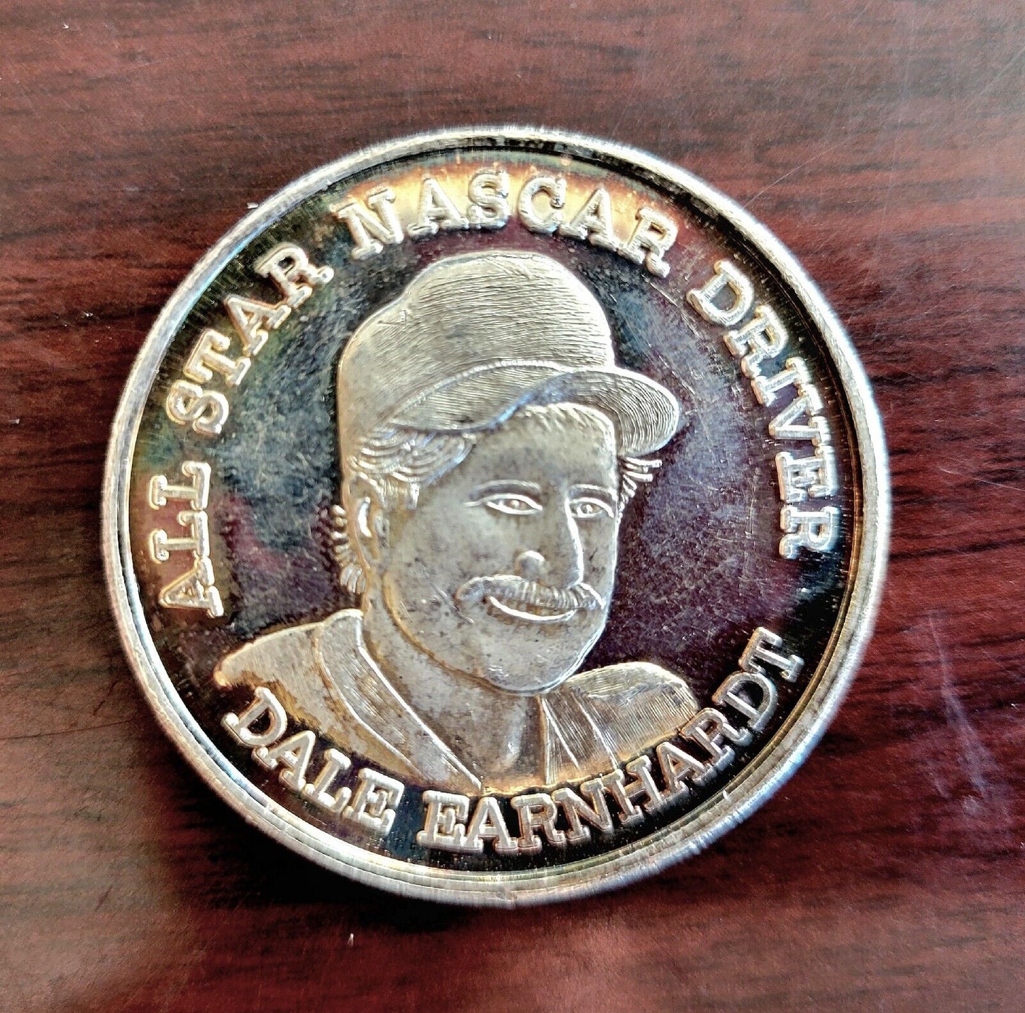 All Star NASCAR Dale Earnhardt 45 yrs. Commemorative 1 oz .999 Fine Silver Round