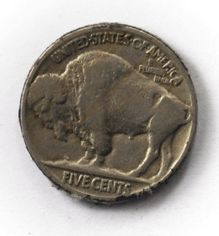 1936 5c Buffal Nickel Five Cents DDO Double Die FS-101