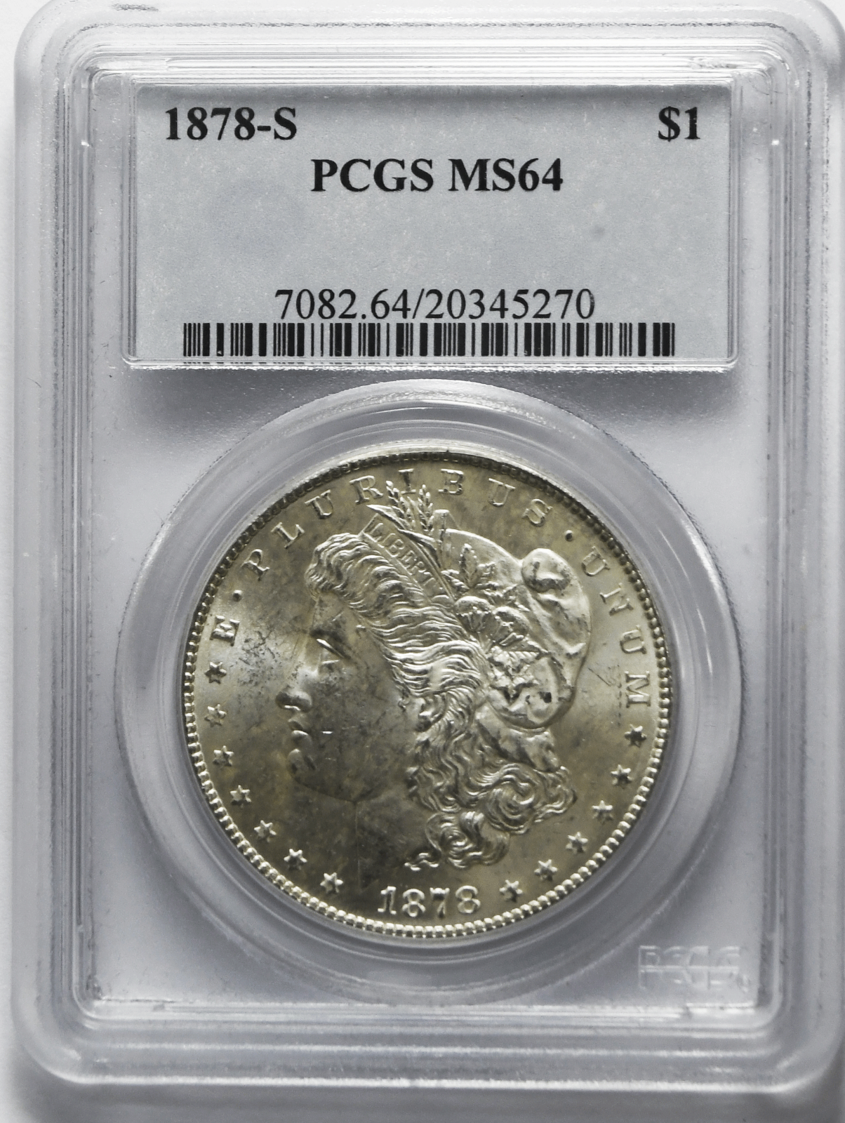 1878 S $1 Morgan Silver One Dollar US Coin San Francisco VAM 23 PCGS MS64