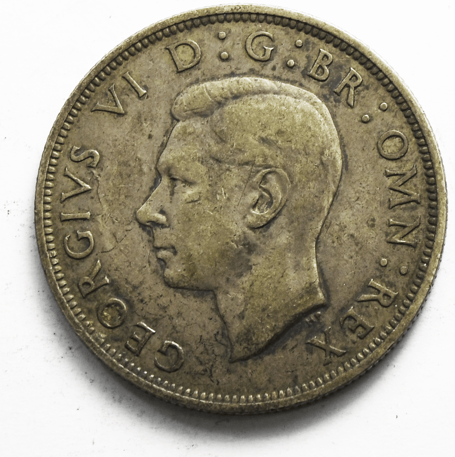 1940 Great Britain Half 1/2 Crown KM# 856 Silver Coin