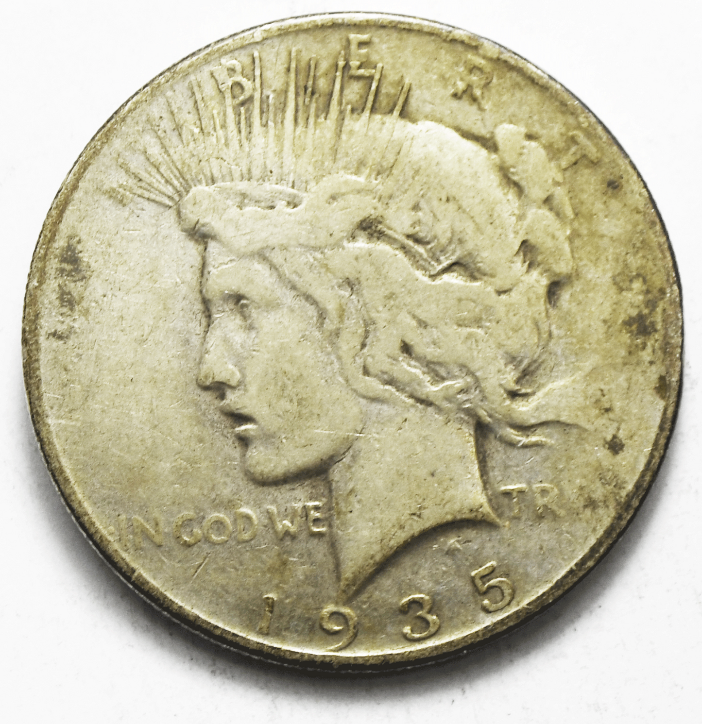 1935 $1 Peace Silver One Dollar US Philadelphia
