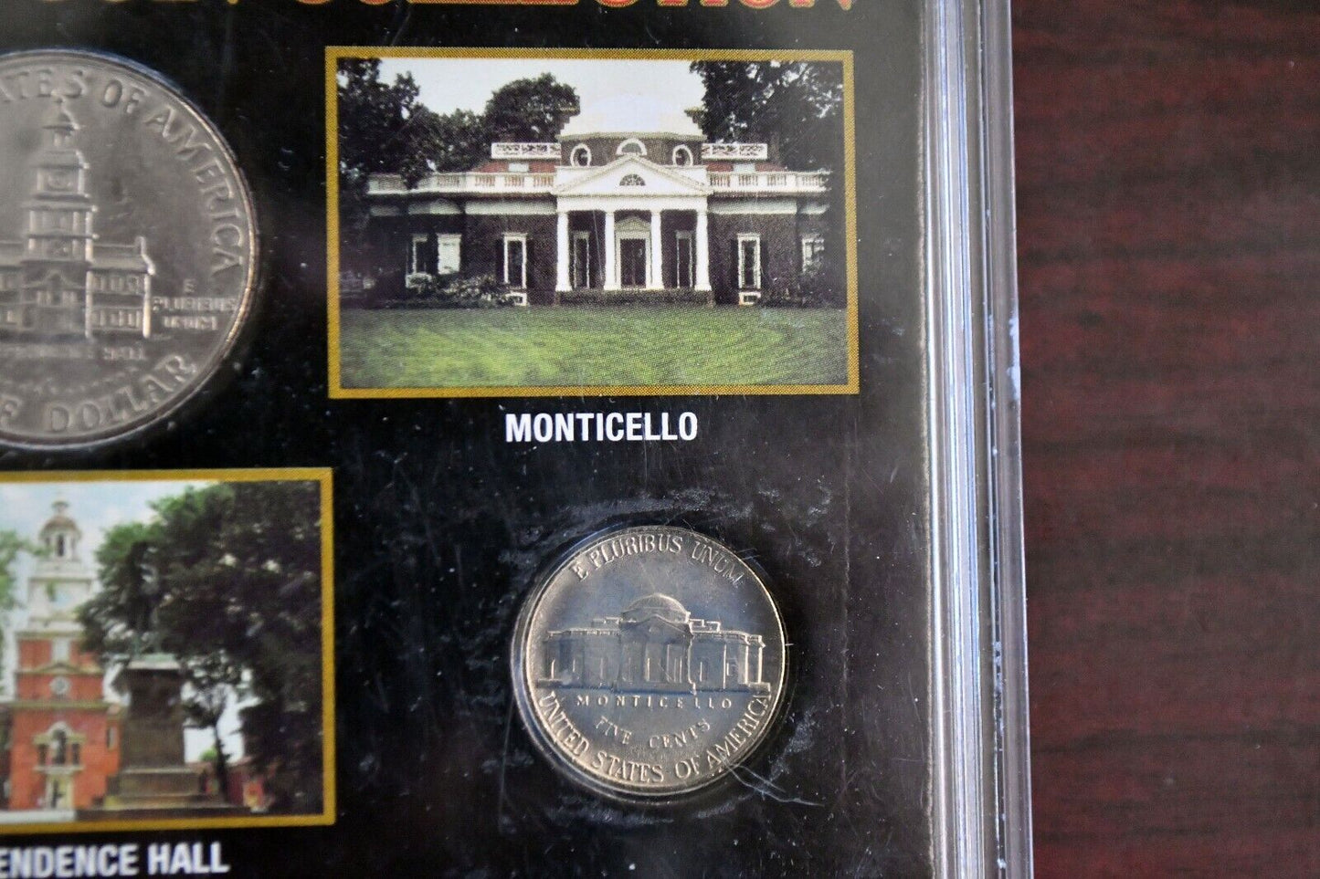 US. Monument Coin Collection Lincoln Memorial, Independence Hall, Monticello