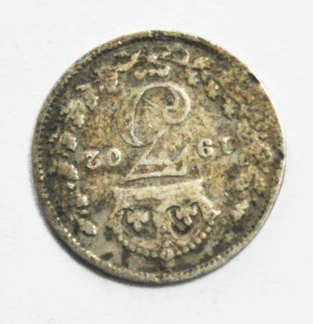 1902 Great Britain Three 3 Pence Silver Coin KM# 797.1