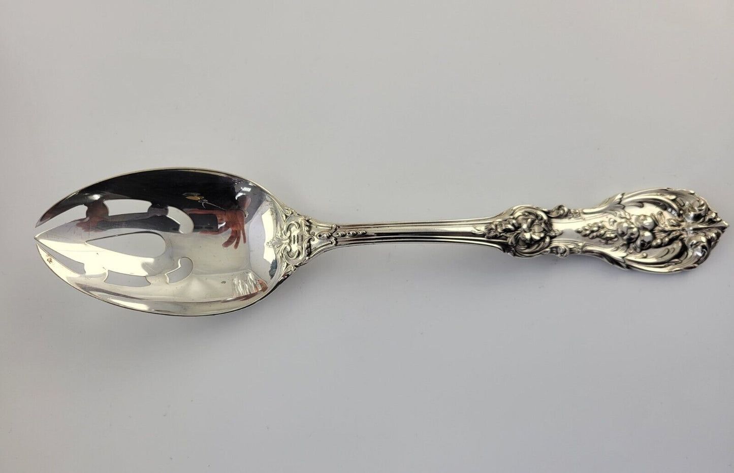 Francis I by Reed & Barton Sterling Slotted Serving Spoon 8 3/8” No Mono 2.8oz.