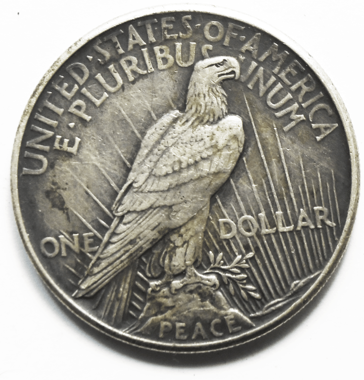 1921 $1 Peace Silver One Dollar US Philadelphia Rare Year