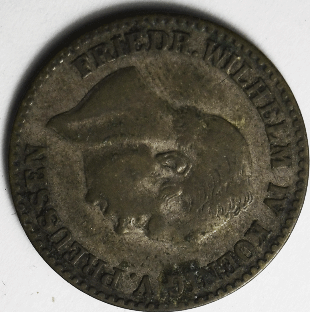 1855 A German States Prussia 2-1/2 Silber Groschen KM# 463