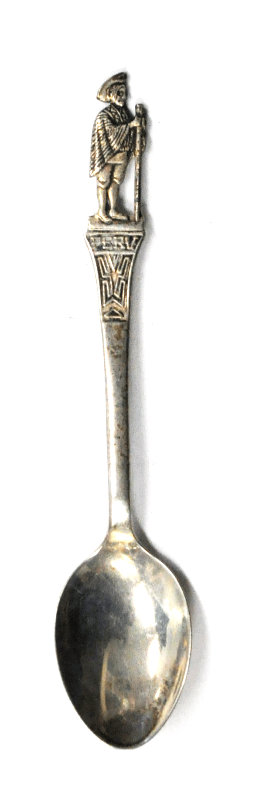Sterling Silver JR Man Walking Handle Souvenir Spoon 4-1/8"
