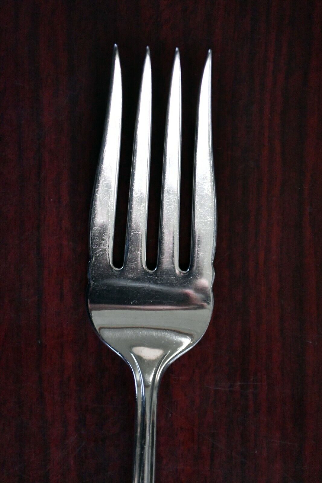 Stradivari by Wallace Sterling Silver 8 1/8" Cold Meat Serving Fork 2.2 oz.