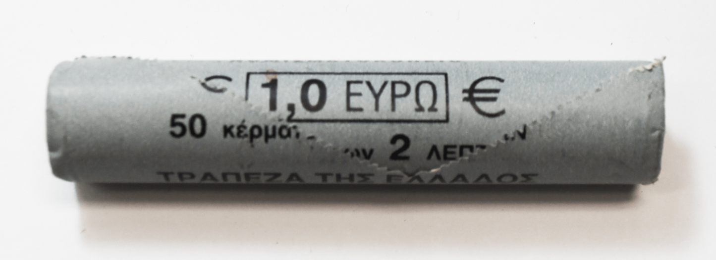2002 Greece 2 Cent Uncirculated 50 Coin Roll