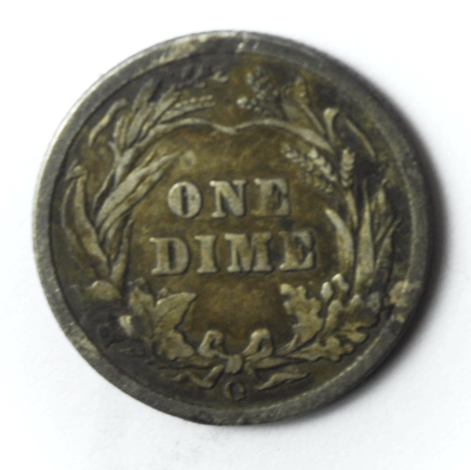 1905 O 10c Barber Silver Ten Cents Dime US New Orleans