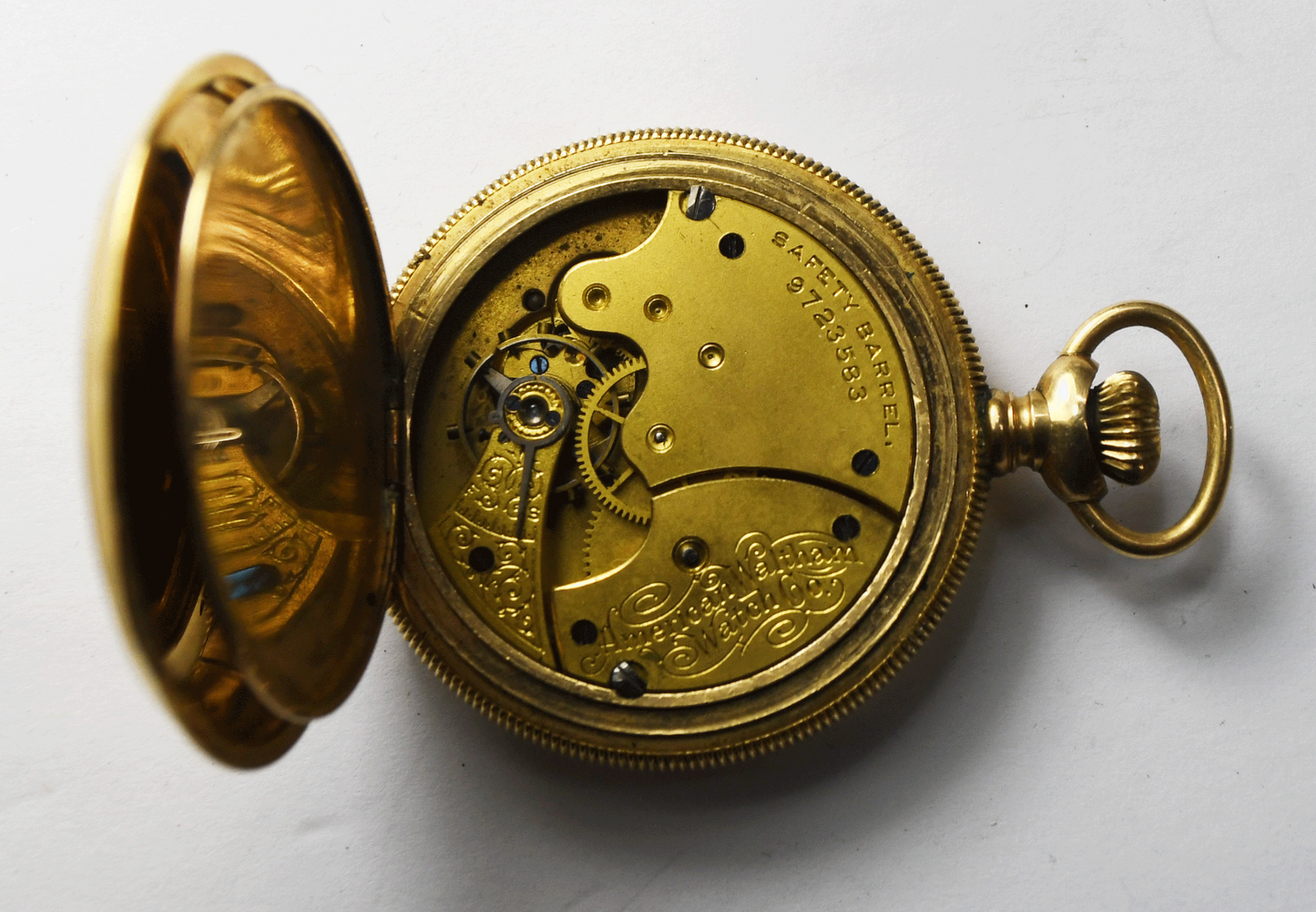 1900 Waltham Size 6 Grade Seaside 25yr Gold Filled Hunters Case Pocket Watch
