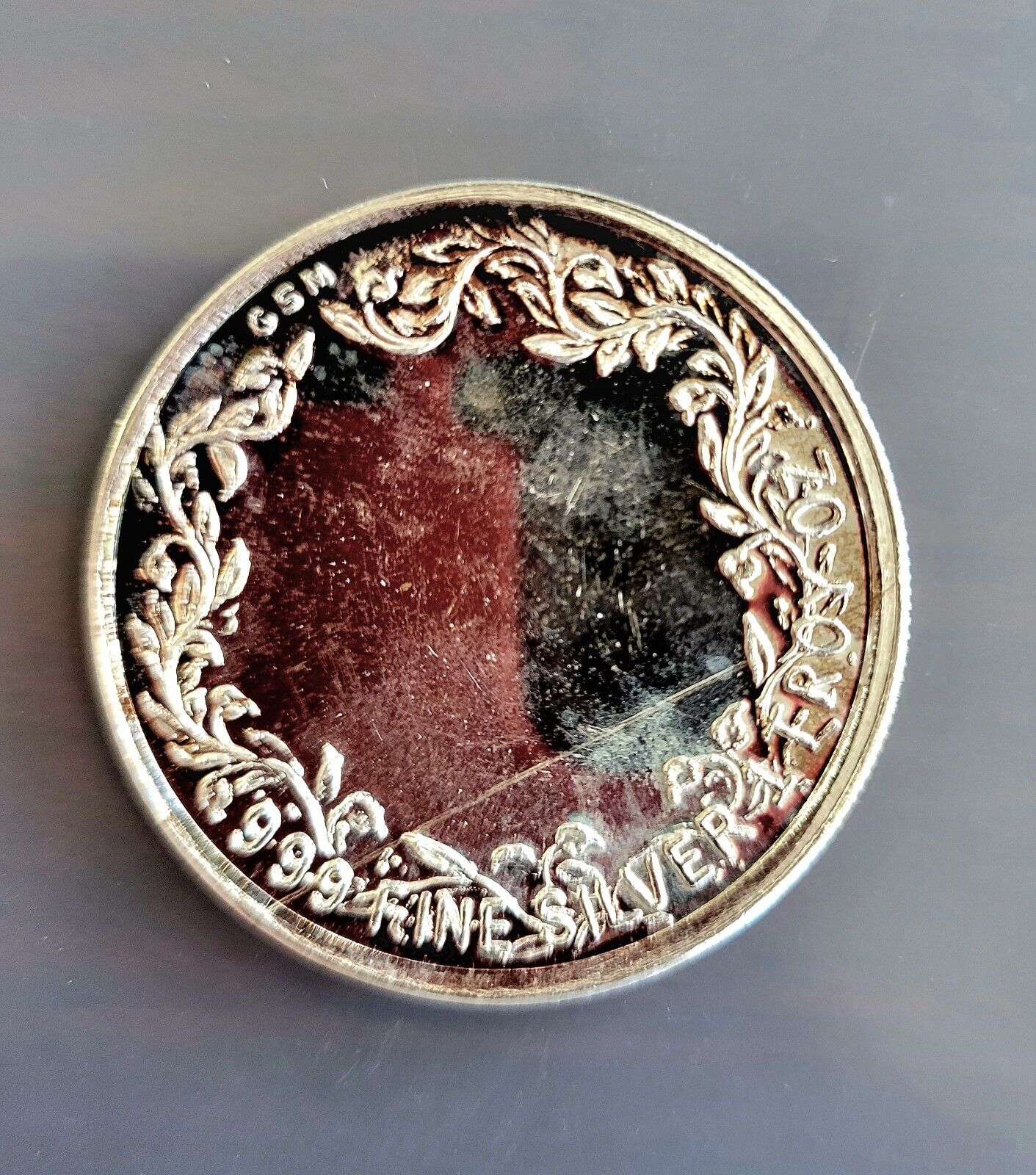 Seasons Greetings Santa Reindeer Dancing oz .999 Fine Silver Golden State Mint