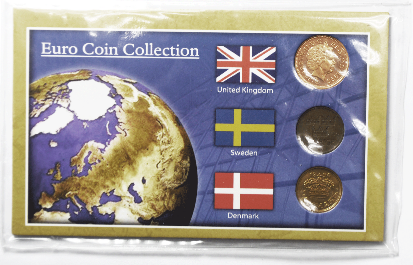 Euro Coin Collection United Kingdom Denmark Sweden Did Not Adopt Euro
