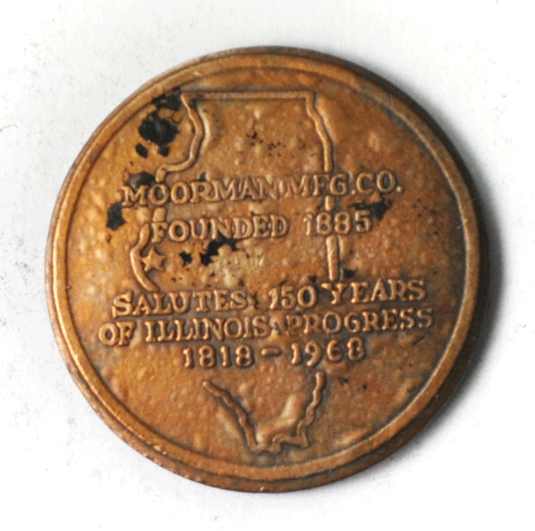 1818-1968 American Moorman Manufacturing Trade Token Token 27mm Illinois