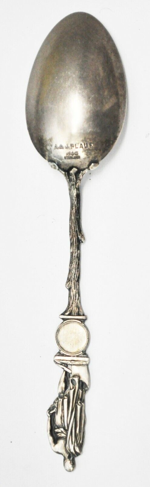 Gorham Sterling Cincinnati Fountain Juncta Juvant AJ Plaut Souvenir Spoon 5-7/8"
