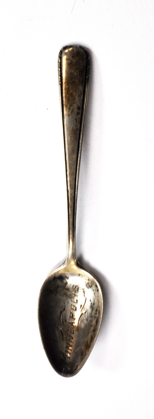 Sterling Silver Manchester Silver Stream Minneapolis Souvenir Spoon 4-3/8"