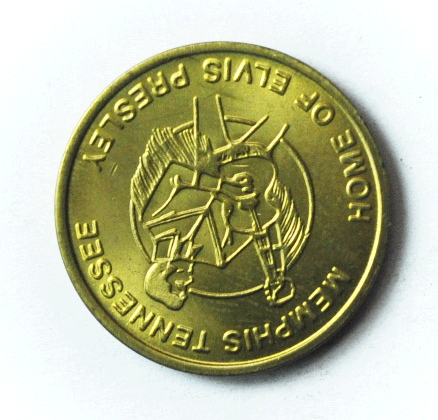 Beale Street Souvenir Token Memphis Tennessee Home of Elvis 23mm