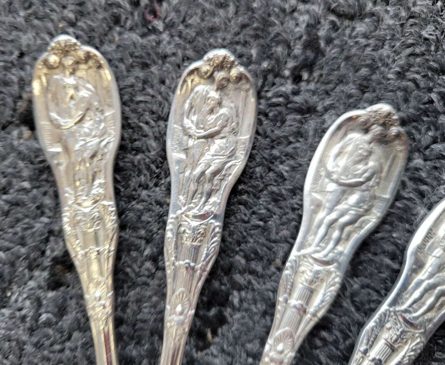 Mythologique by Gorham Sterling Fish Fork / Salad Fork Beaded Back 6"