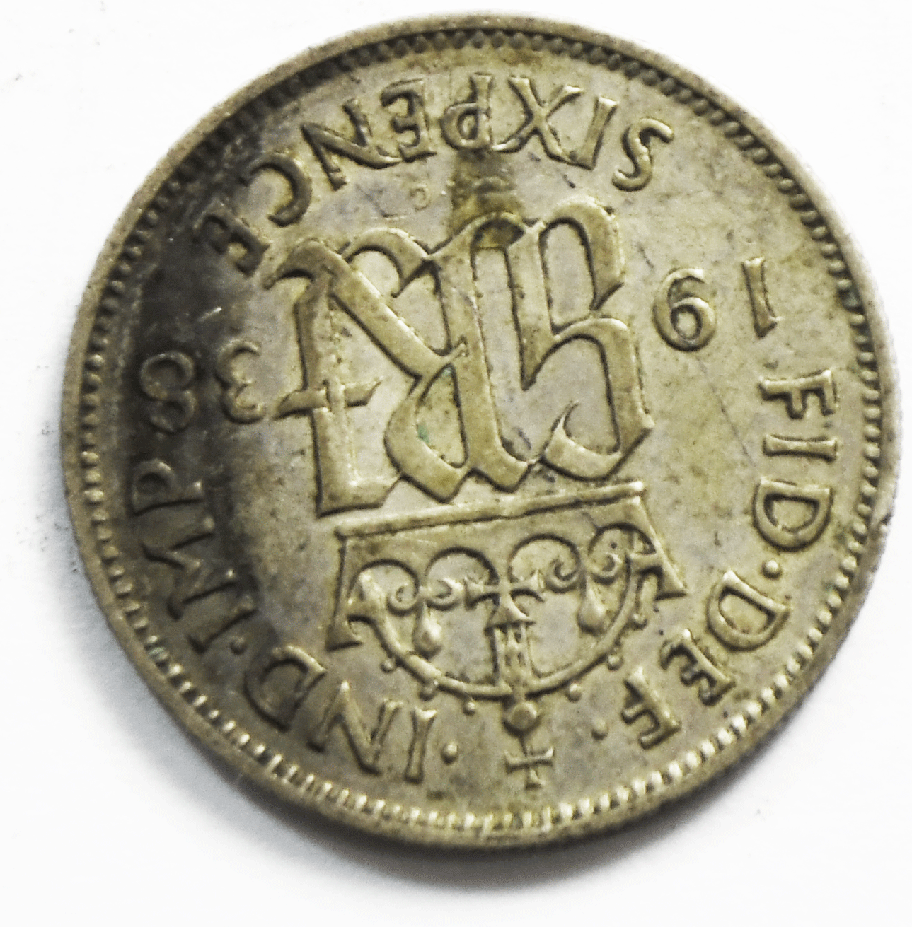 1938 Great Britain 6 Six Pence KM# 852 Silver Coin