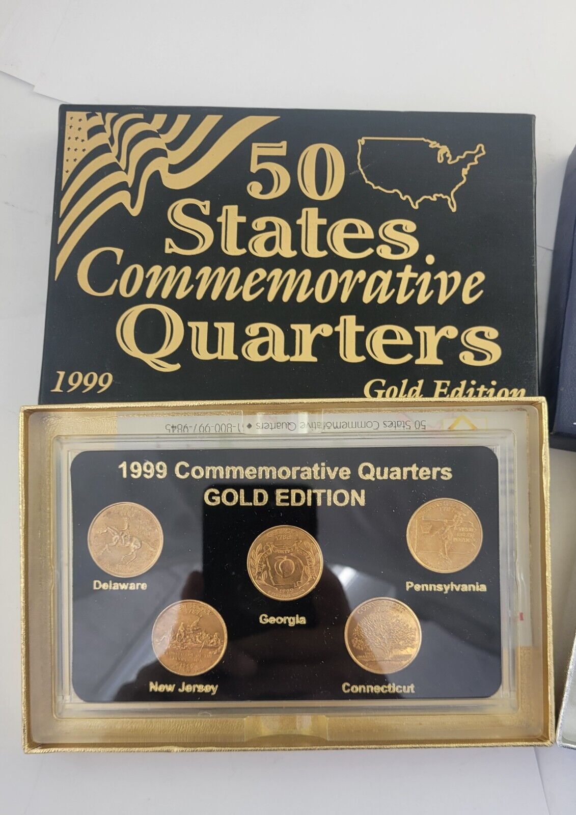 1999 50 States Commemorative Quarters Gold & Standard Edition Sets