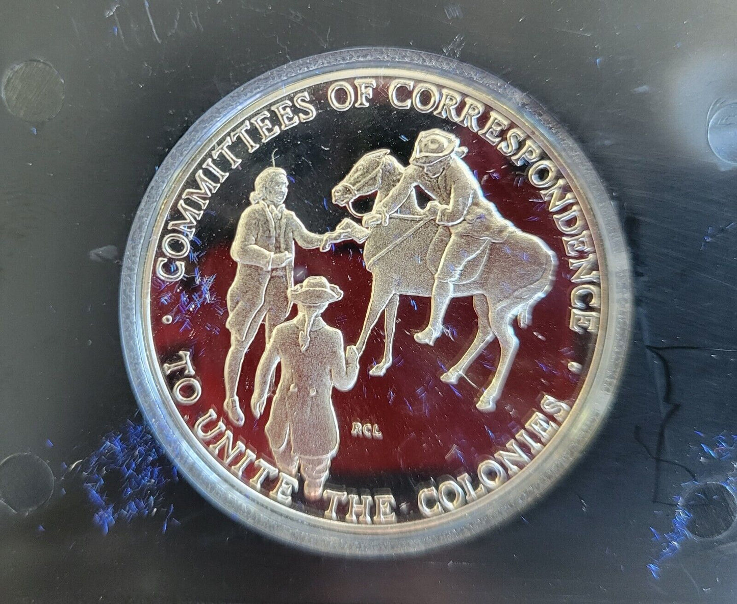 1973 American Revolution Bicentennial Commemorative 925 Sterling Proof Medal