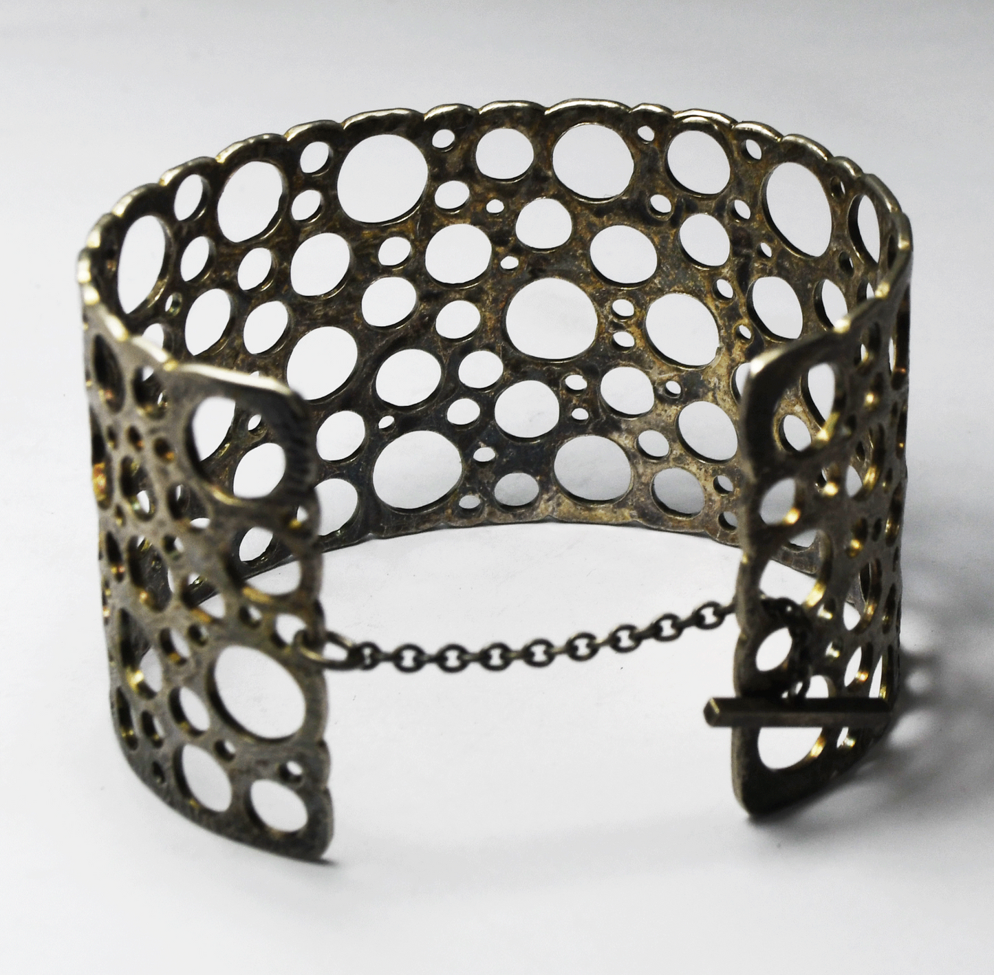 Liisa Vitali Nestor Westerback 830H Silver Toggle Cuff Bracelet Finland 40mm