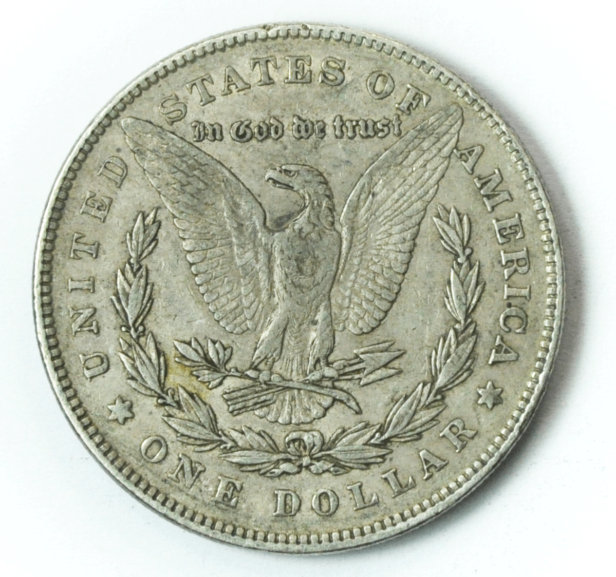 1878 78 Rev $1 Morgan Silver One Dollar US Philadelphia Rim Ding