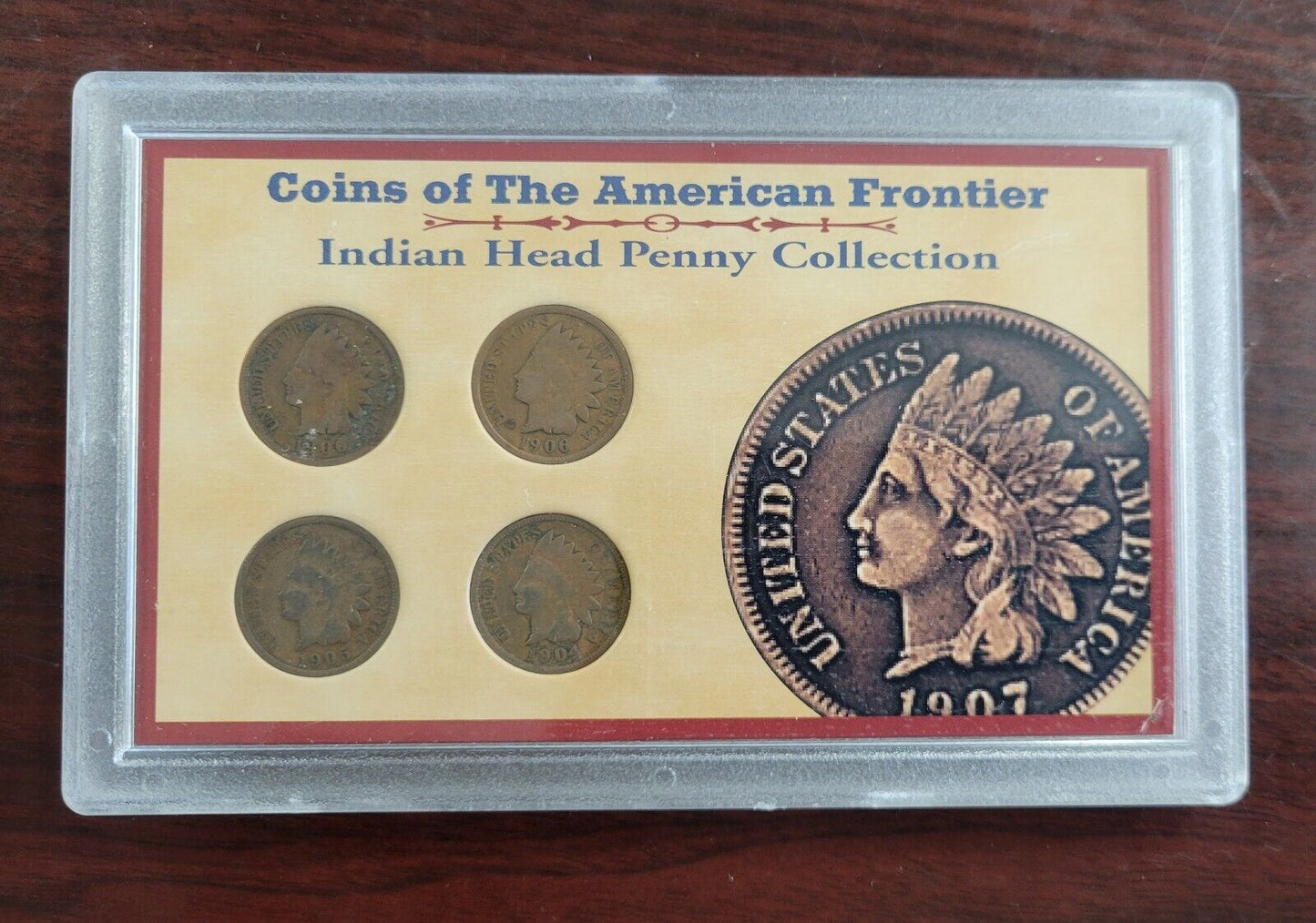 Indian Head Penny Collection - Coins of the American Frontier 1900, 06, 05, 04