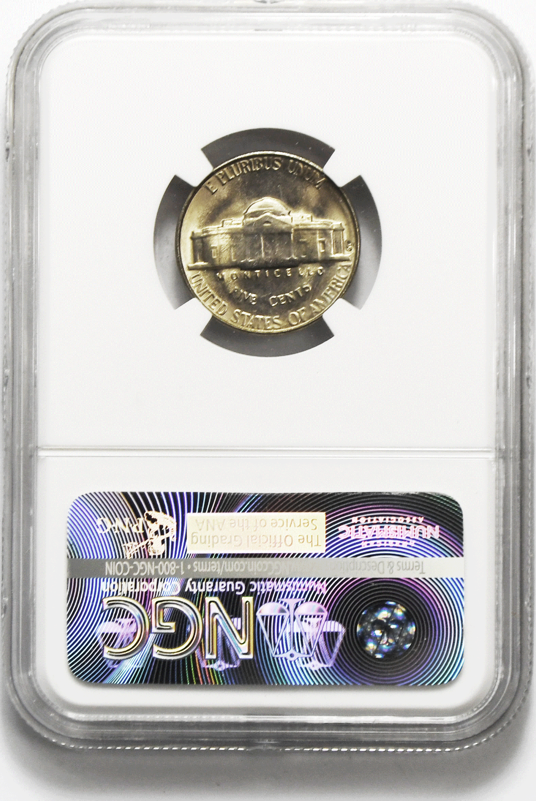 1953 S 5c Jefferson Nickel NGC Five Cents MS64 Brilliant Uncirculated