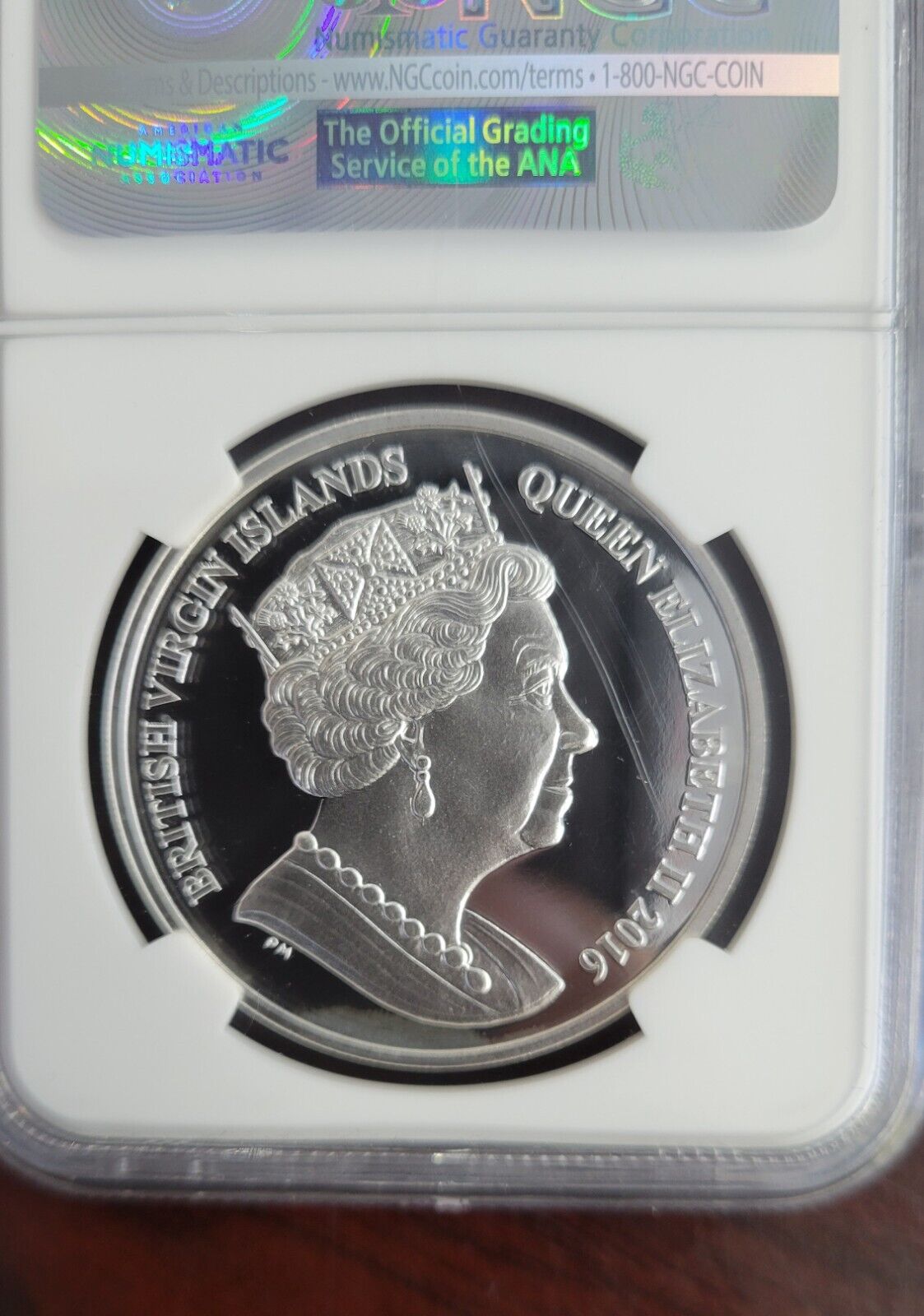 2016 B. Virgin Islands Silver Guardian Angel Watch Over Troops NGC PF70 Ultra