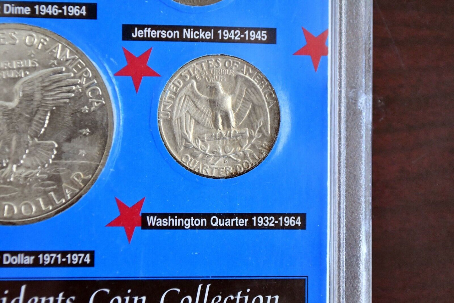 The Honored Presidents Coin Collection 6pc. 90%, 40% 35% Silver Coinage