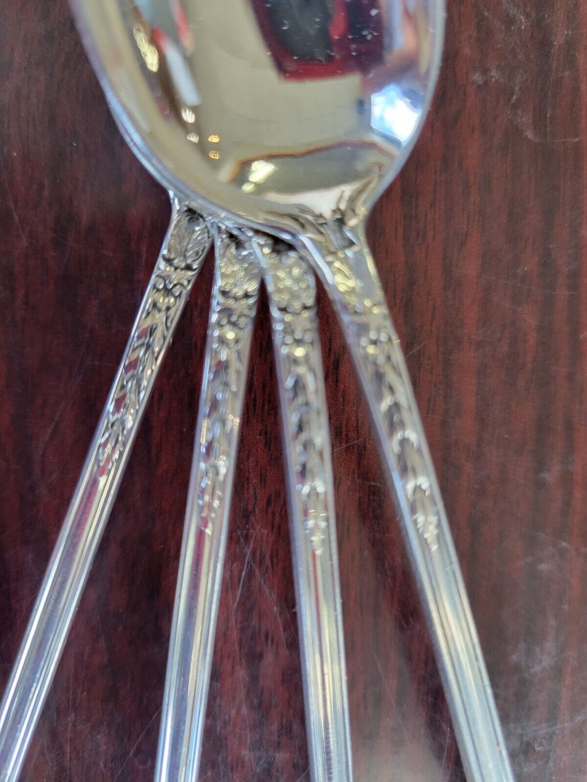 (4) Fontaine by International Sterling  7 3/8" Long Iced Tea Spoons 4.3oz.
